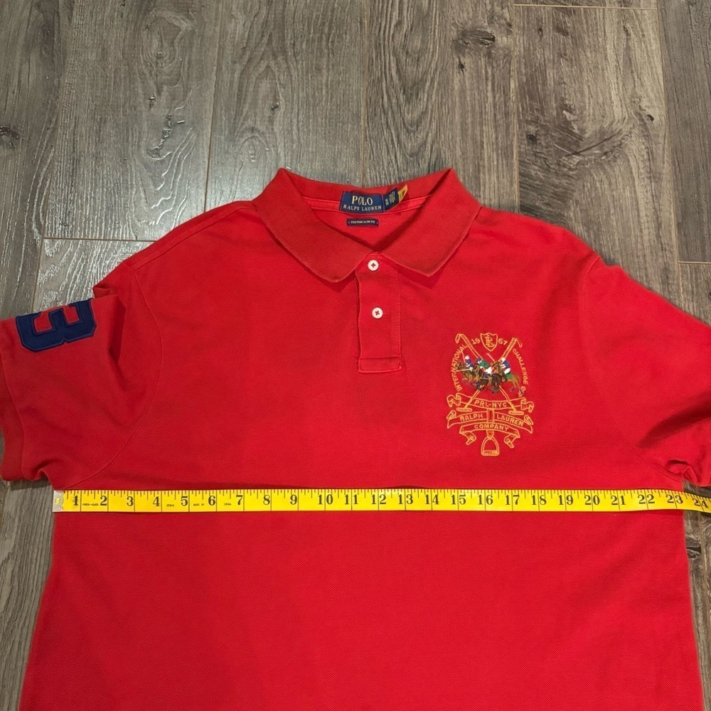 Polo Ralph Lauren Triple Pony Polo men’s shirt custom slim fit XL - Picture 15 of 16
